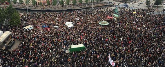 مظاهرات في اوروبا دعماً للاجئين