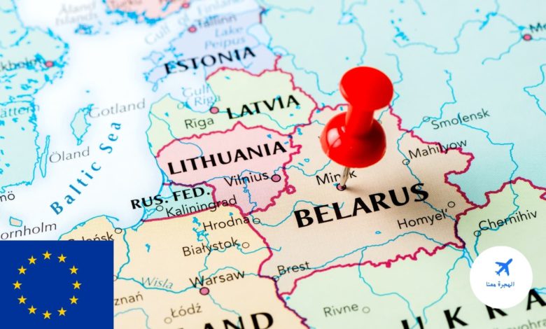 روسيا بيلا خريطة بيلاروسيا