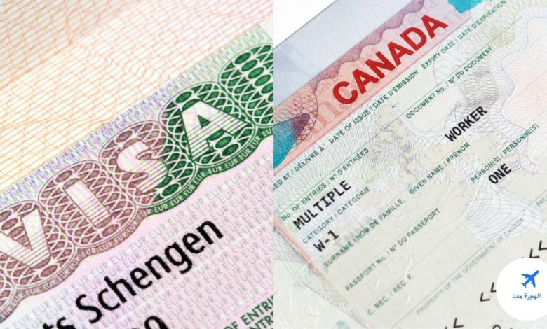تأشيرة كندية مضمونة بدون شنغن