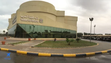 صورة لمبنى من كلية الملك فهد البحرية إحدى الكليات العسكرية بالمملكة