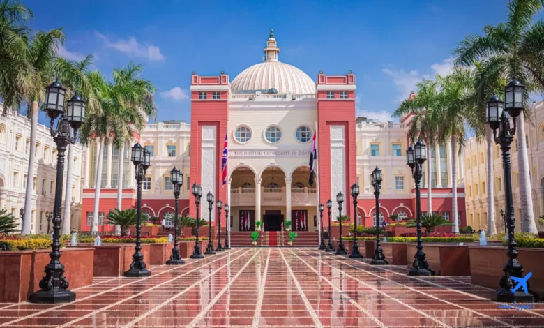 صورة من حرم الجامعة البريطانية في مصر