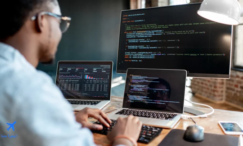 صورة لأحد المبرمجين في امريكا