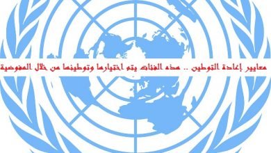 معايير إعادة التوطين 2025