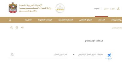 الاستعلام عن تصريح العمل بالامارات