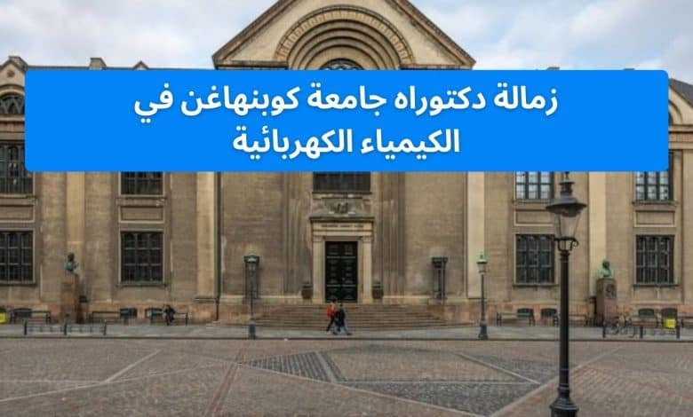 ‏زمالة دكتوراه جامعة كوبنهاغن ‏في الكيمياء الكهربائية