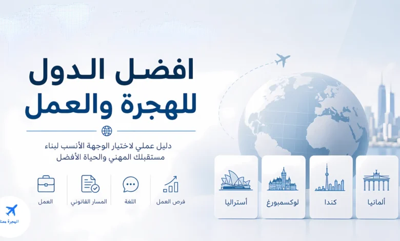 افضل الدول للهجرة والعمل